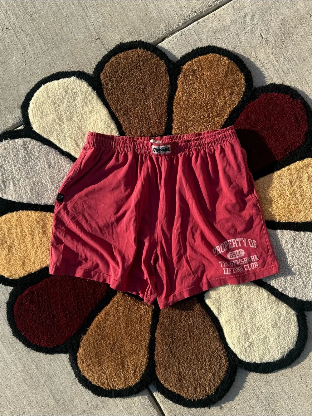 Gymshark Lifting Club GSLC Heritage Shorts XL red